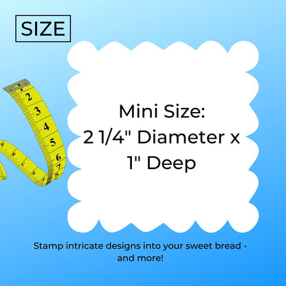 Cross Mini Concha Cookie Cutter Mexican Sweet Bread Stamp Made In USA PR4979