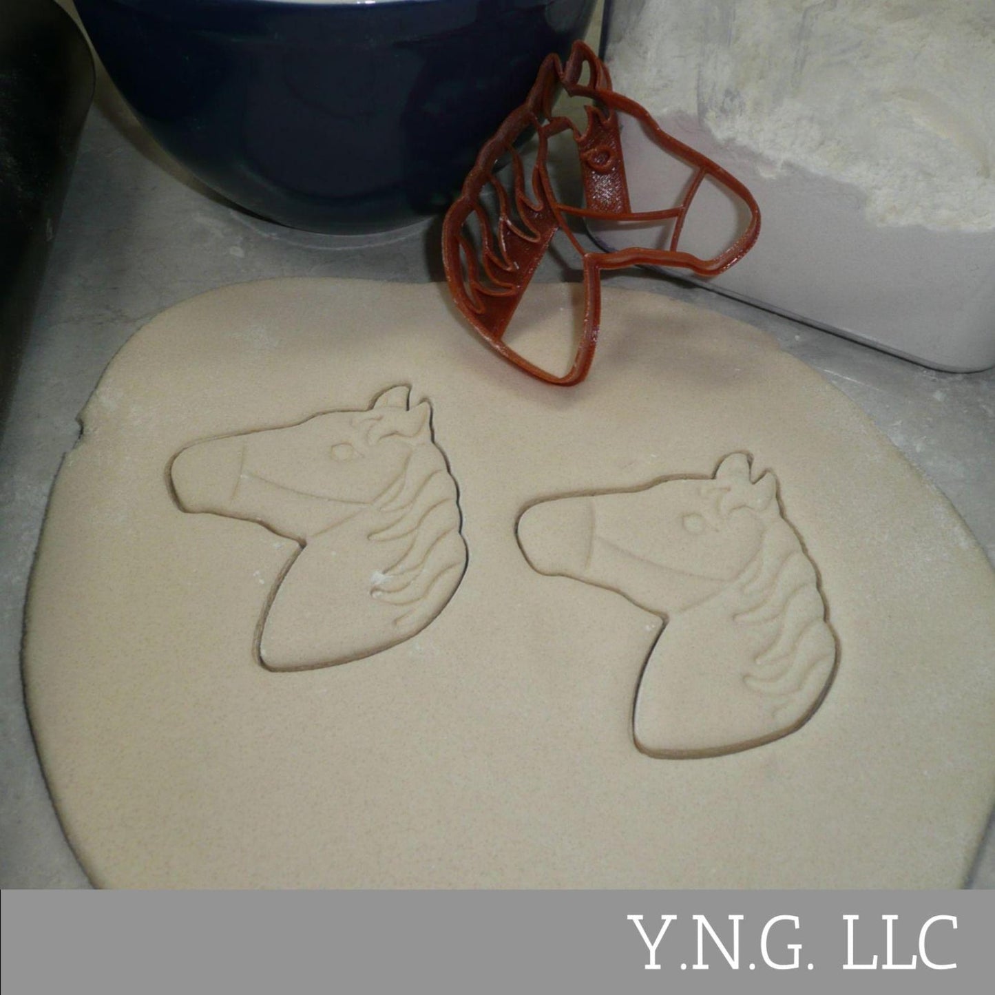 Horse Head Face Side View Detailed Cookie Cutter Made In USA PR5036