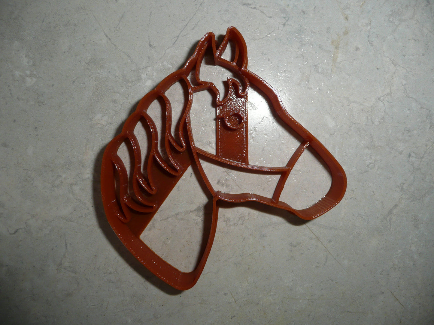 6x Horse Head Side View Fondant Cutter Cupcake Topper 1.75 IN USA FD5036