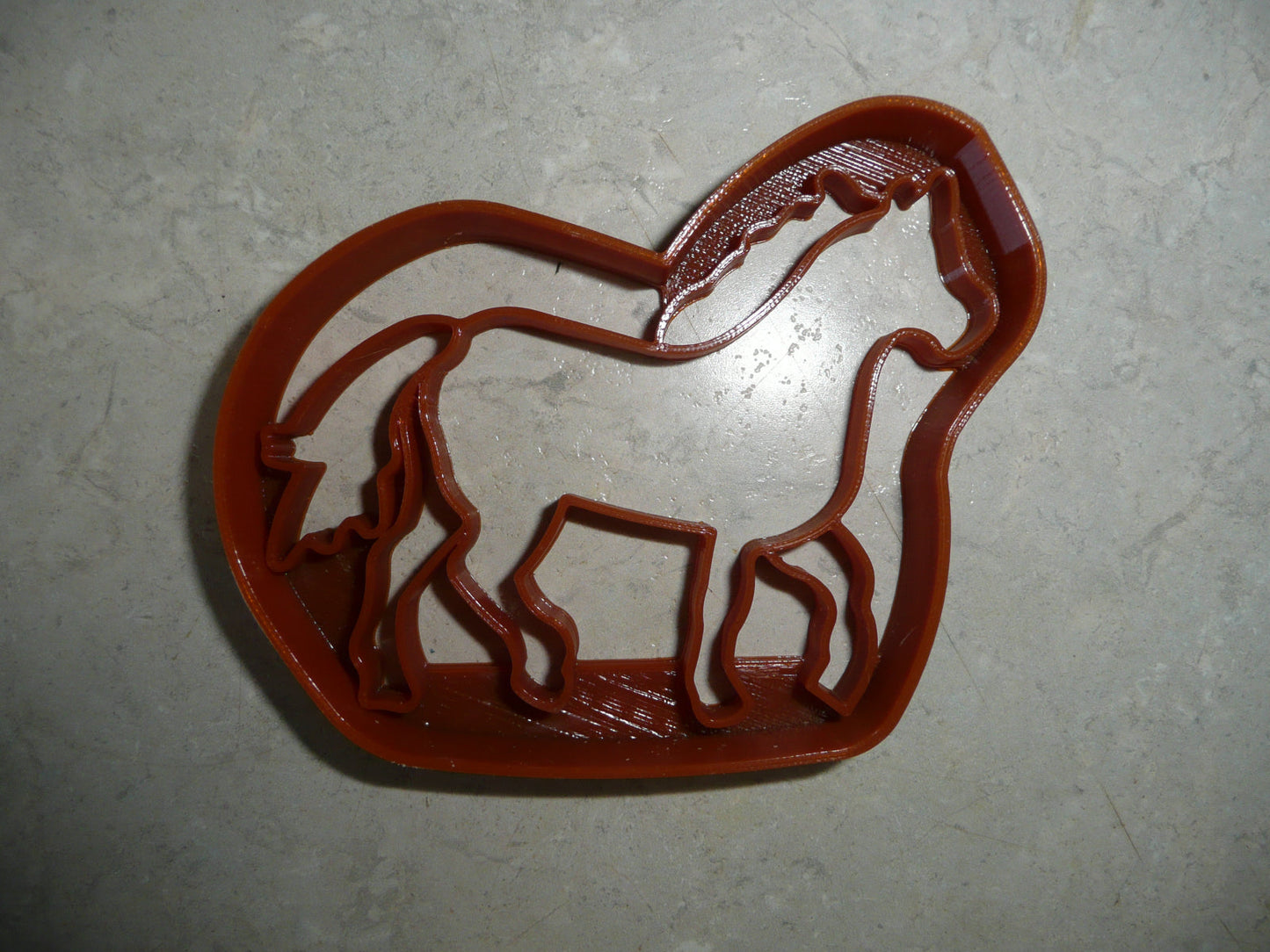 6x Horse Body Side View Fondant Cutter Cupcake Topper 1.75 IN USA FD5037
