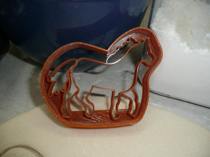 Horse Full Body Side View Detailed Cookie Cutter Made In USA PR5037