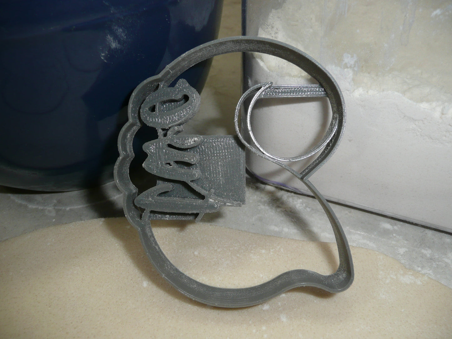 Number 2 With Word On Side Detailed Cookie Cutter Made In USA PR5042