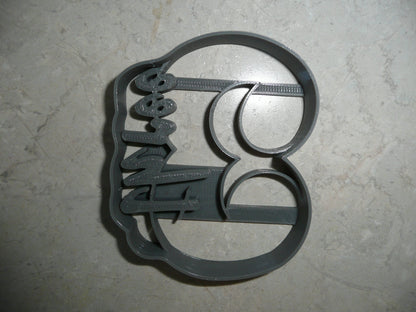 Number 3 With Word On Side Detailed Cookie Cutter Made In USA PR5043