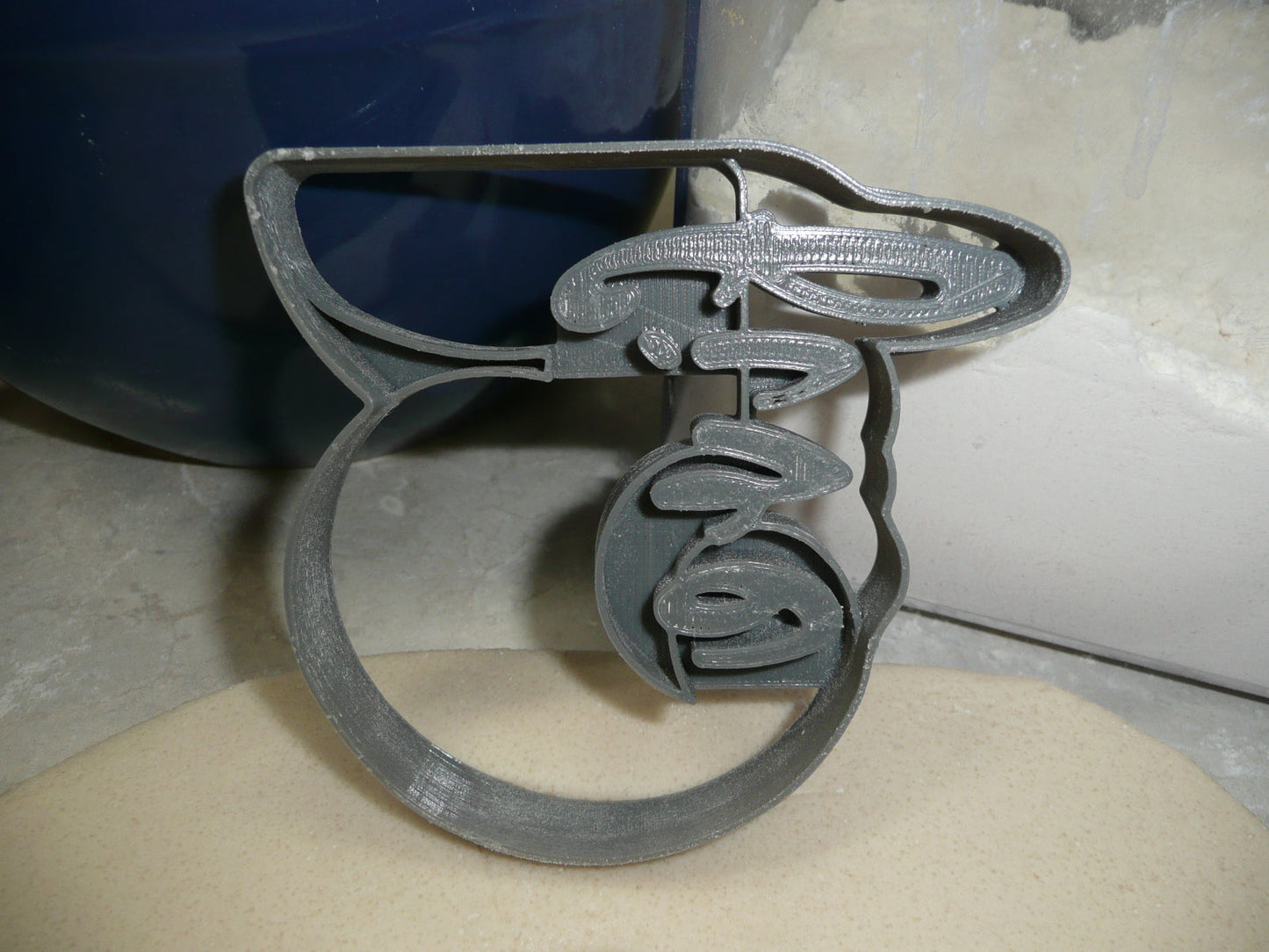 Number 5 With Word On Side Detailed Cookie Cutter Made In USA PR5045