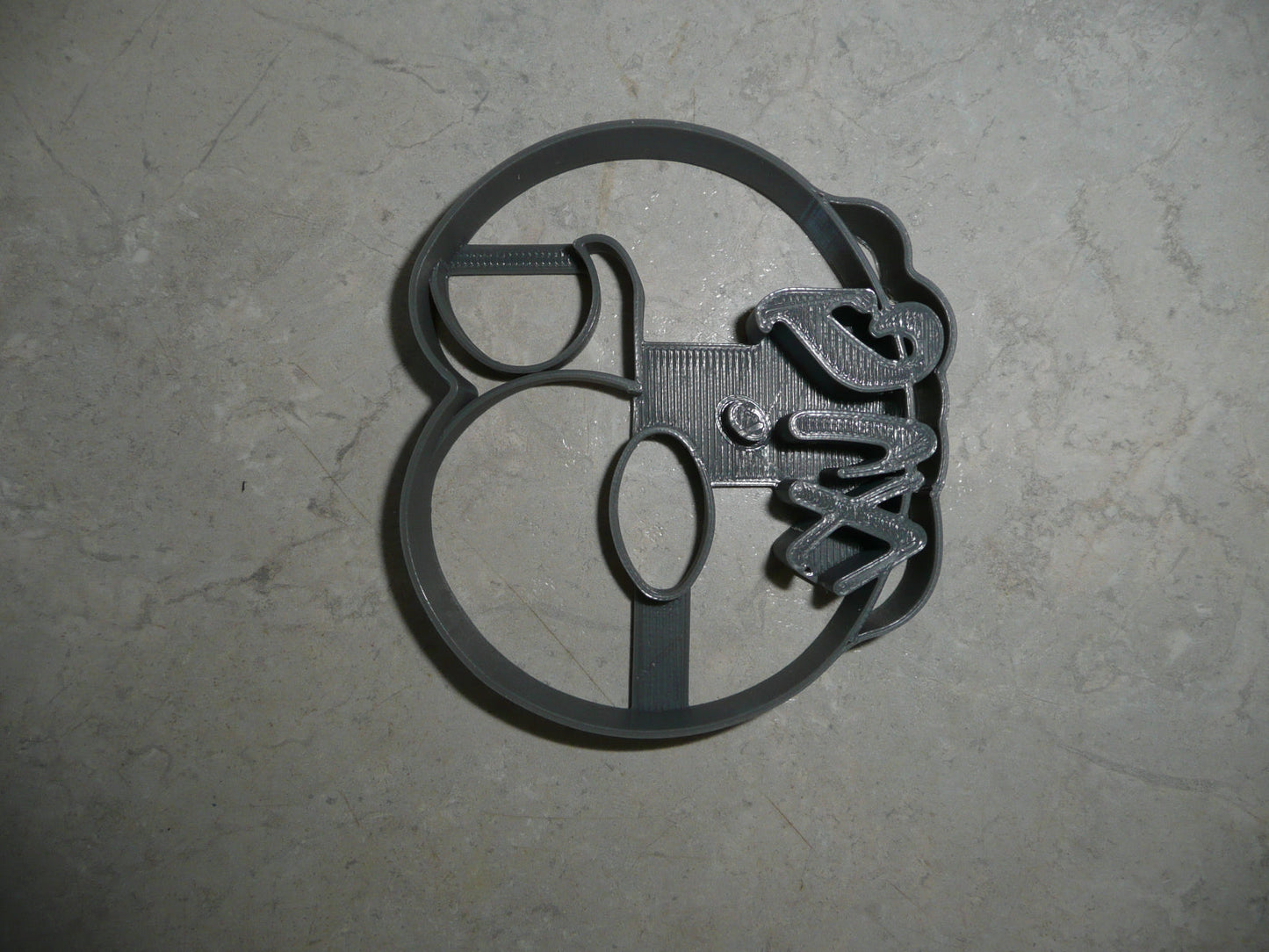 Number 6 With Word On Side Detailed Cookie Cutter Made In USA PR5046