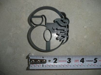 Number 6 With Word On Side Detailed Cookie Cutter Made In USA PR5046