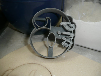 Number 6 With Word On Side Detailed Cookie Cutter Made In USA PR5046