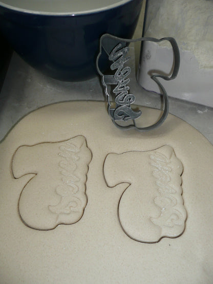 Number 7 With Word On Side Detailed Cookie Cutter Made In USA PR5047