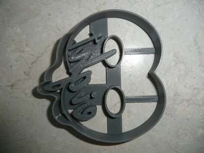 Number 8 With Word On Side Detailed Cookie Cutter Made In USA PR5048