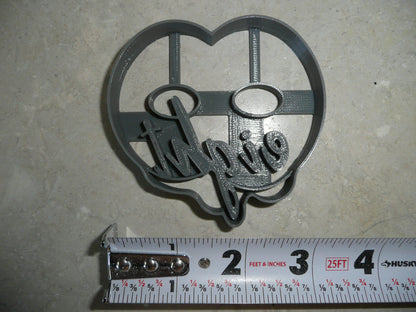 Number 8 With Word On Side Detailed Cookie Cutter Made In USA PR5048