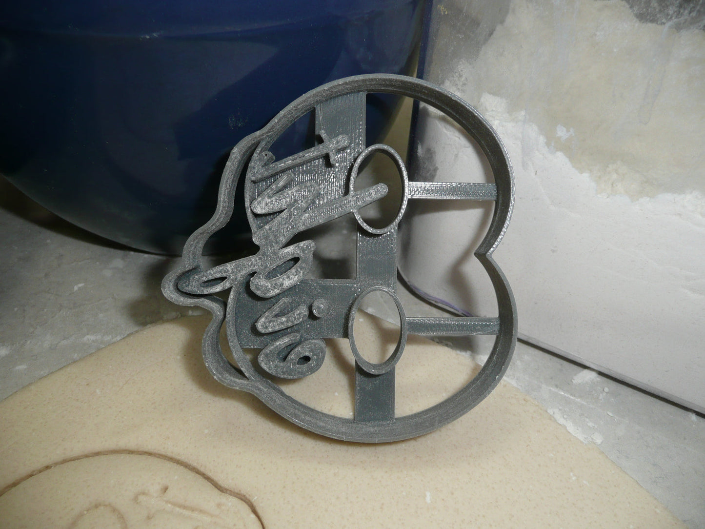 Number 8 With Word On Side Detailed Cookie Cutter Made In USA PR5048