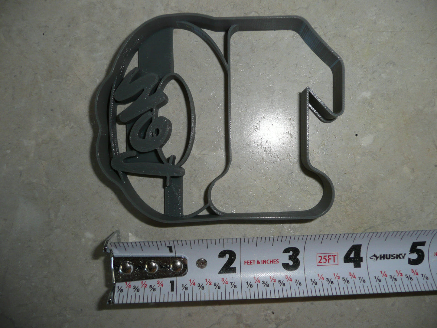 Number 10 With Word On Side Detailed Cookie Cutter Made In USA PR5050