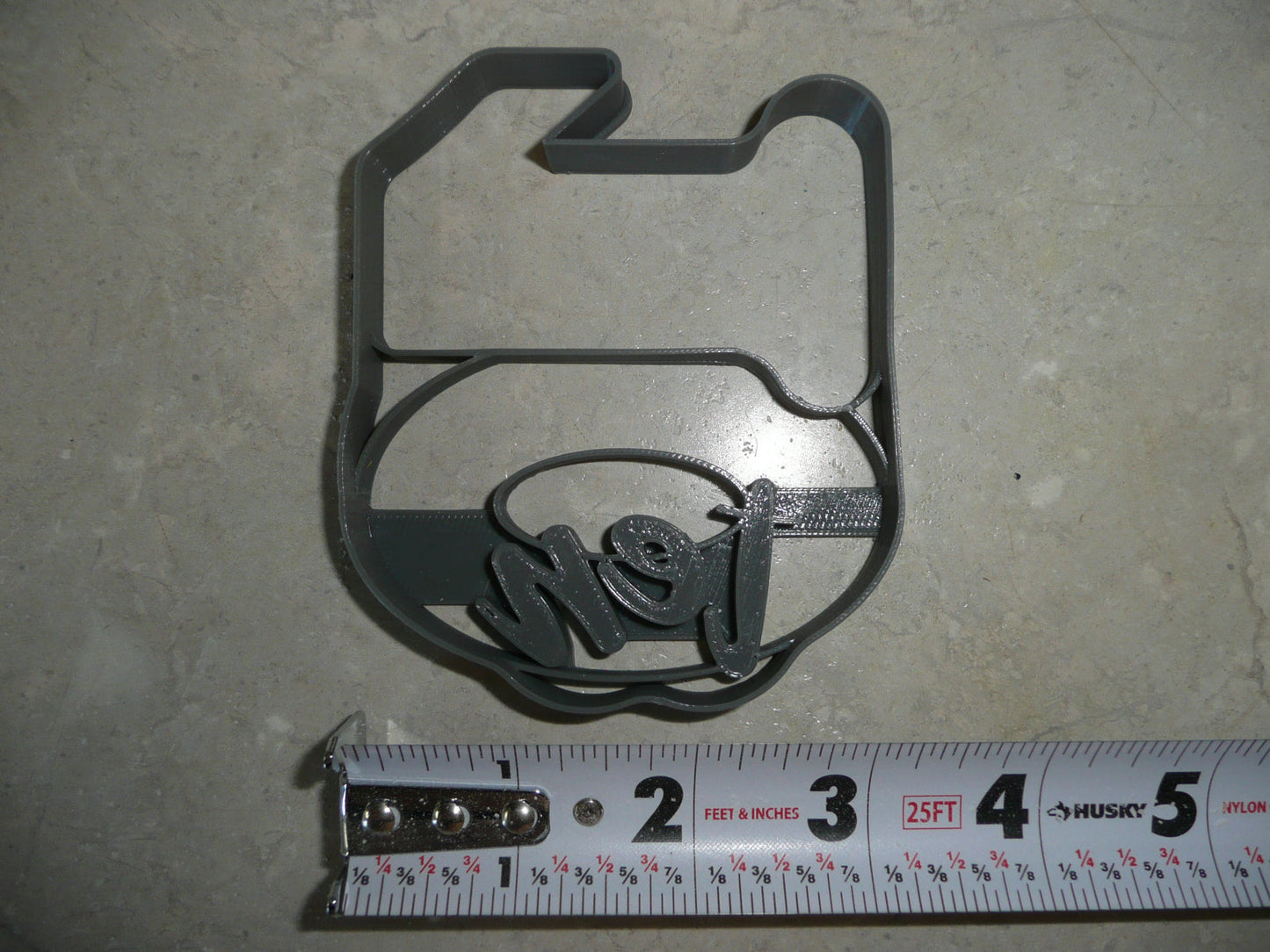 Number 10 With Word On Side Detailed Cookie Cutter Made In USA PR5050