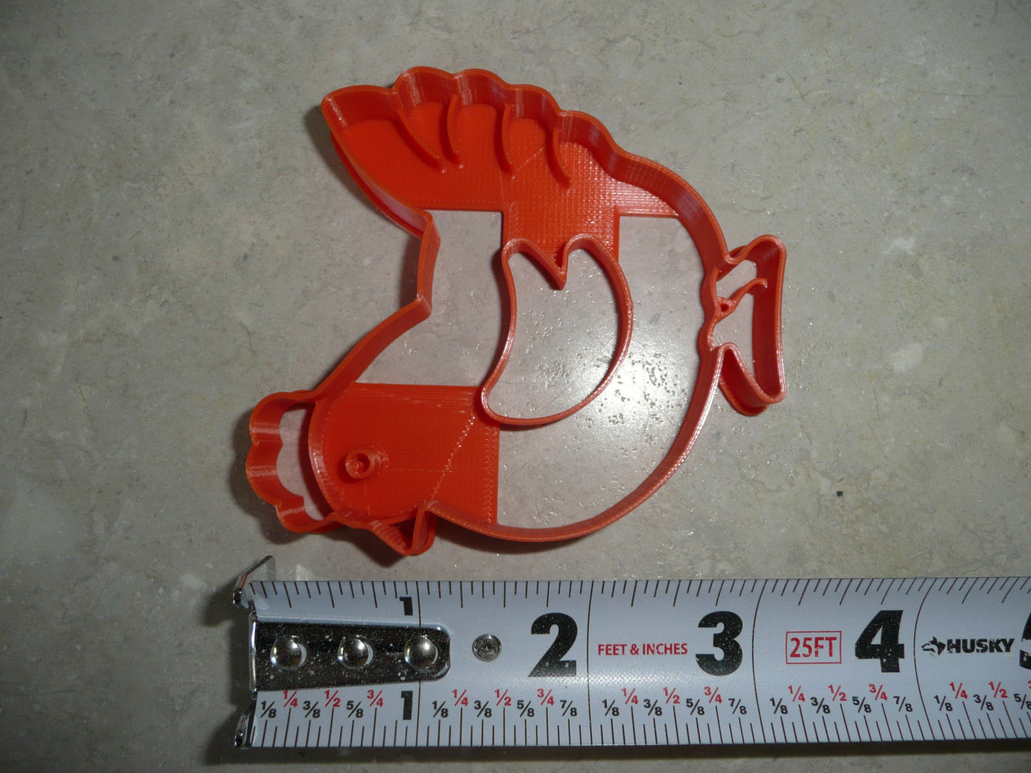 Chicken Hen Full Body Side View Cookie Cutter Made In USA PR5053