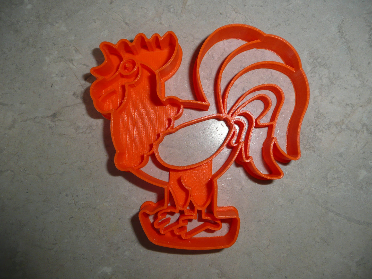 Rooster Chicken Full Body Side View Cookie Cutter Made In USA PR5054