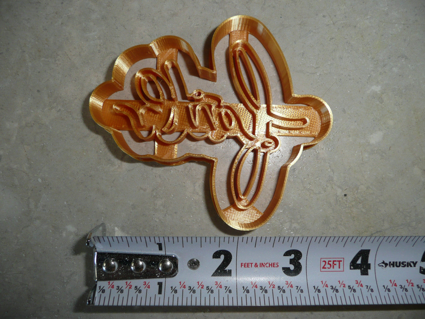 Faith Word Cursive Letters Detailed Cookie Cutter Made In USA PR5056