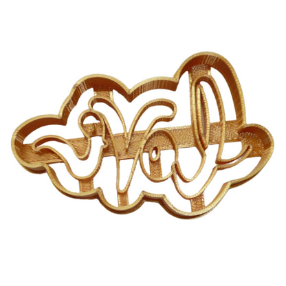 Love Word Cursive Letters Detailed Cookie Cutter Made In USA PR5057