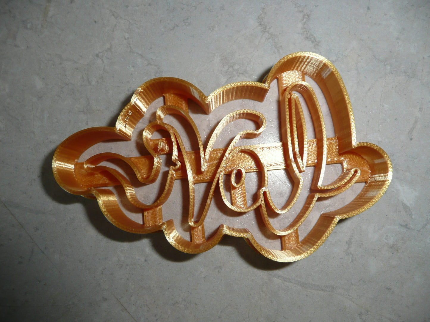 Love Word Cursive Letters Detailed Cookie Cutter Made In USA PR5057