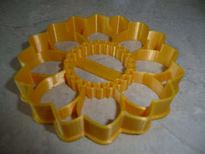 Sunflower Medium Size Detailed Flower Cookie Cutter Made in USA PR5059