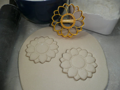 Sunflower Medium Size Detailed Flower Cookie Cutter Made in USA PR5059