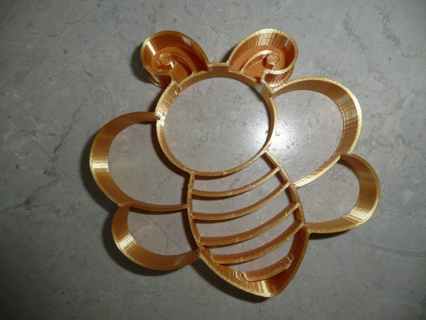 6x Bumblebee Front Facing Fondant Cutter Cupcake Topper 1.75 IN USA FD5061