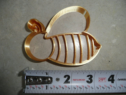 Bee Bumblebee Side Facing Detailed Cookie Cutter Made In USA PR5063