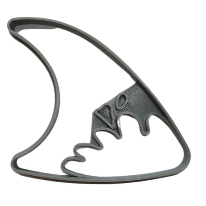 Shark Fin Shape Detailed Surf Waves Cookie Cutter Made In USA PR5066