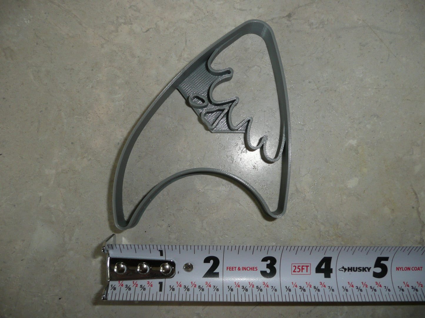 Shark Fin Shape Detailed Surf Waves Cookie Cutter Made In USA PR5066