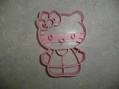 Hello Kitty Standing Cartoon Cat Detailed Cookie Cutter Made In USA PR5070