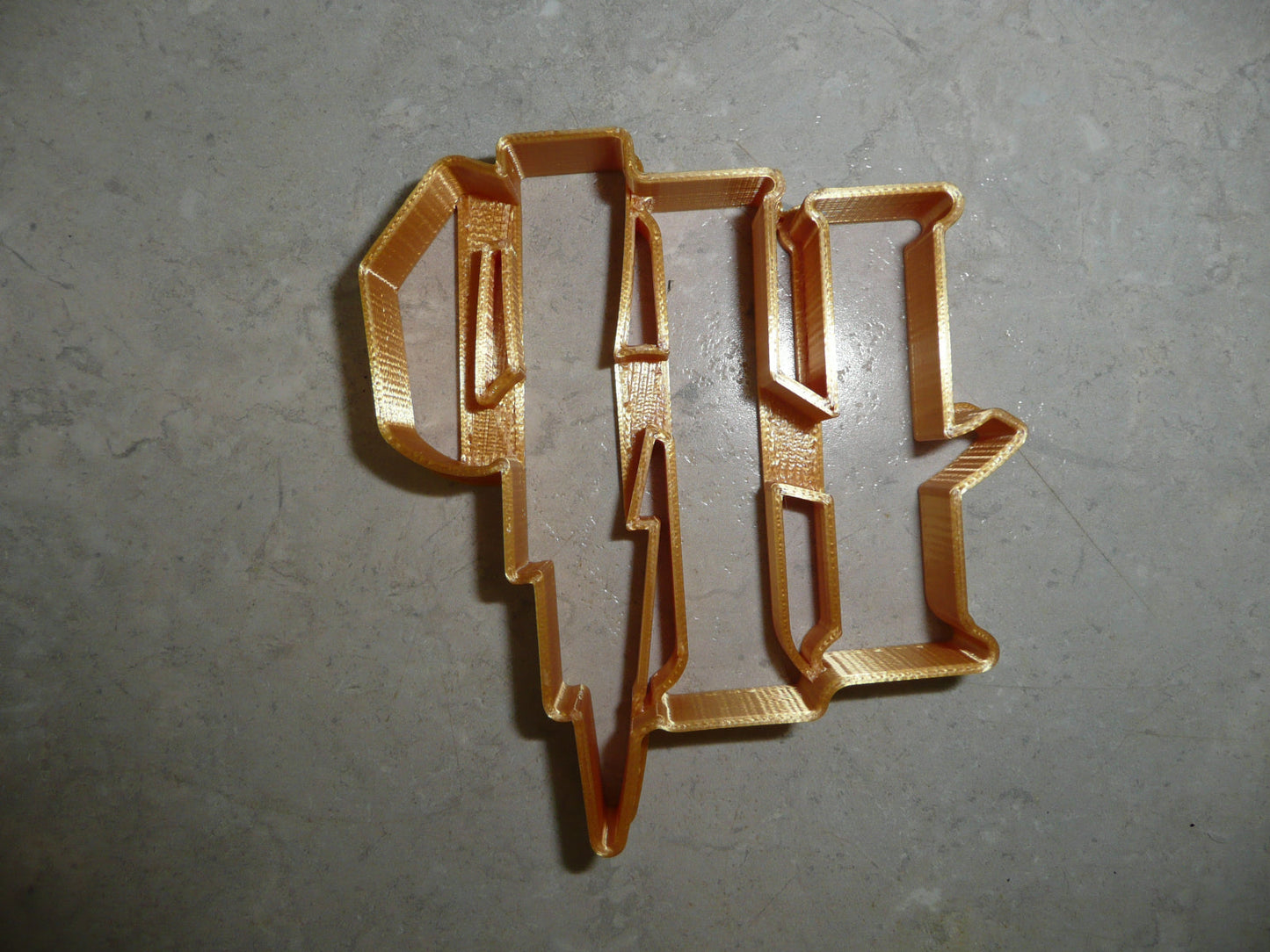 HP Harry Potter Theme Initials Lightning Bolt Cookie Cutter Made In USA PR5072