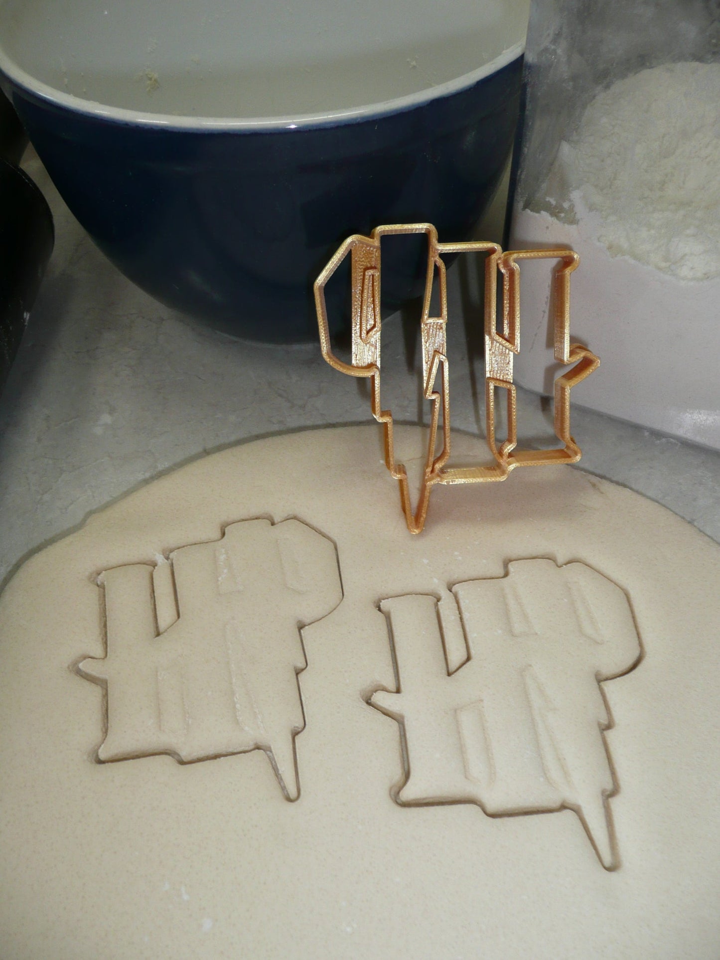 HP Harry Potter Theme Initials Lightning Bolt Cookie Cutter Made In USA PR5072