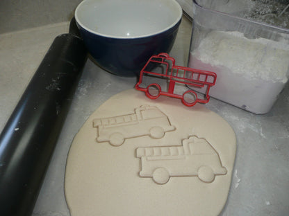 Fire Truck Engine Firefighter Vehicle Cookie Cutter Made In USA PR5074