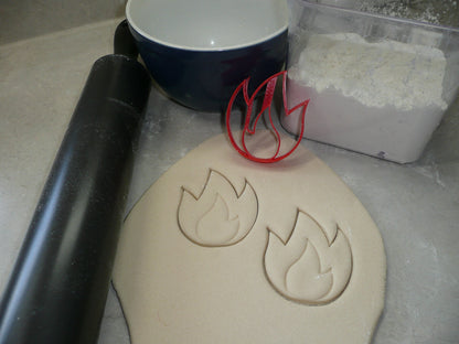 Fire Detailed Flames Bonfire Firefighter Cookie Cutter Made In USA PR5075