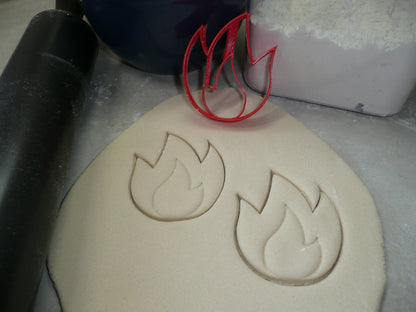 Fire Detailed Flames Bonfire Firefighter Cookie Cutter Made In USA PR5075