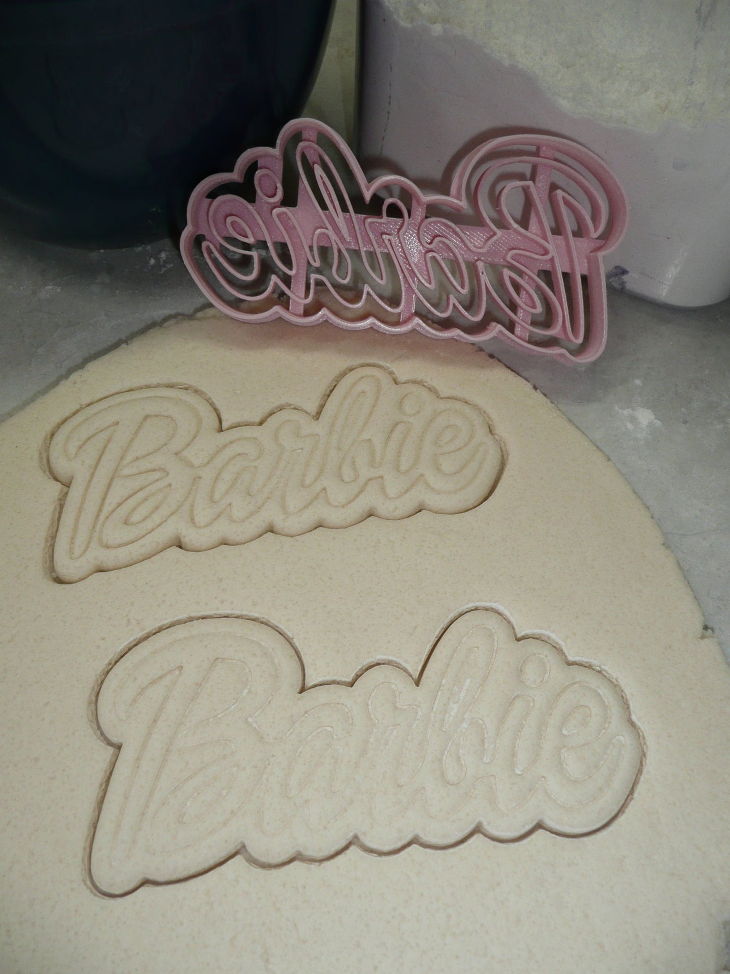 Barbie Word With Edge Outline Movie Theme Cookie Cutter Made In USA PR5078