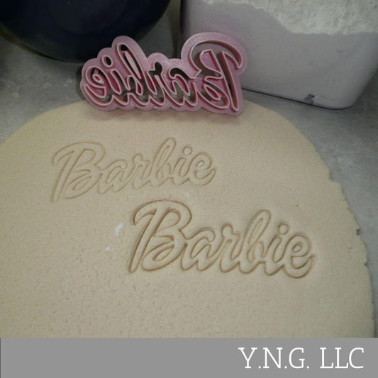 Barbie Word Movie Theme Detailed Cookie Cutter Made In USA PR5079