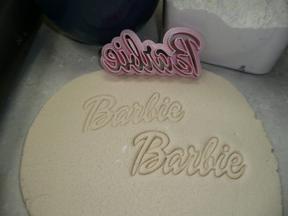 Barbie Word Movie Theme Detailed Cookie Cutter Made In USA PR5079