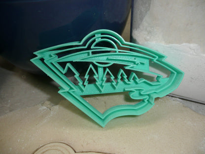 Minnesota Wild Ice Hockey Sports Cookie Cutter Made in USA PR5088