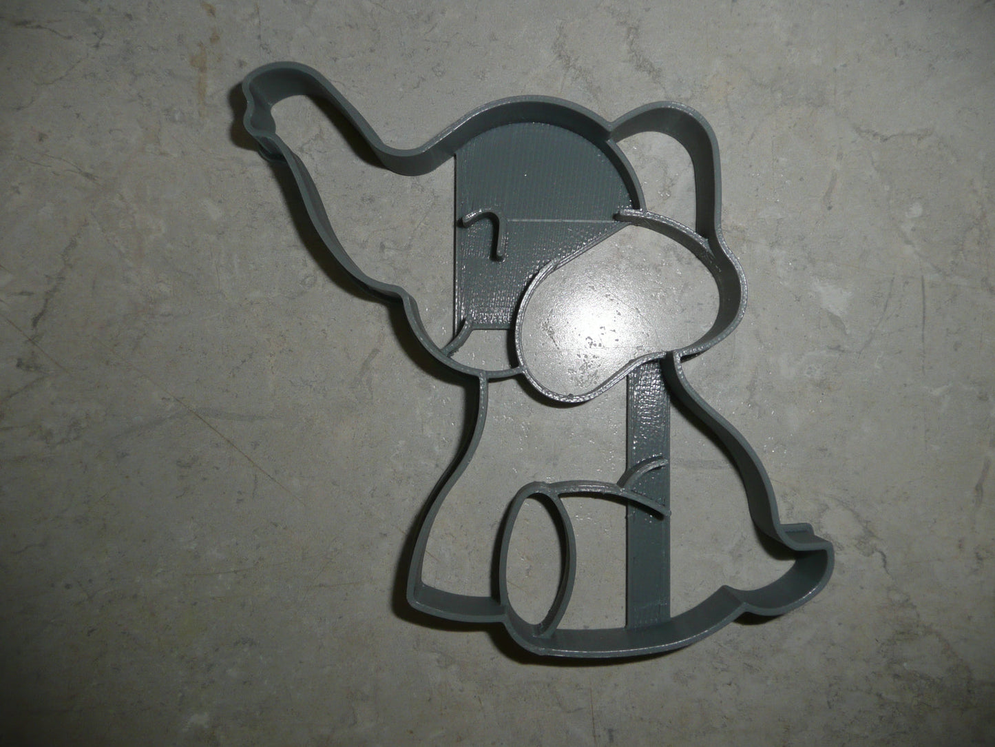 Elephant Sitting Waving Trunk Cookie Cutter Made In USA PR5090