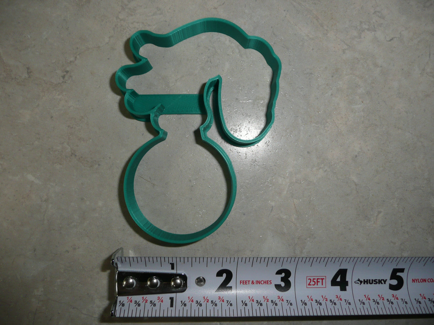 Grinch Hand Holding Christmas Ornament Outline Cookie Cutter Made In USA PR5115