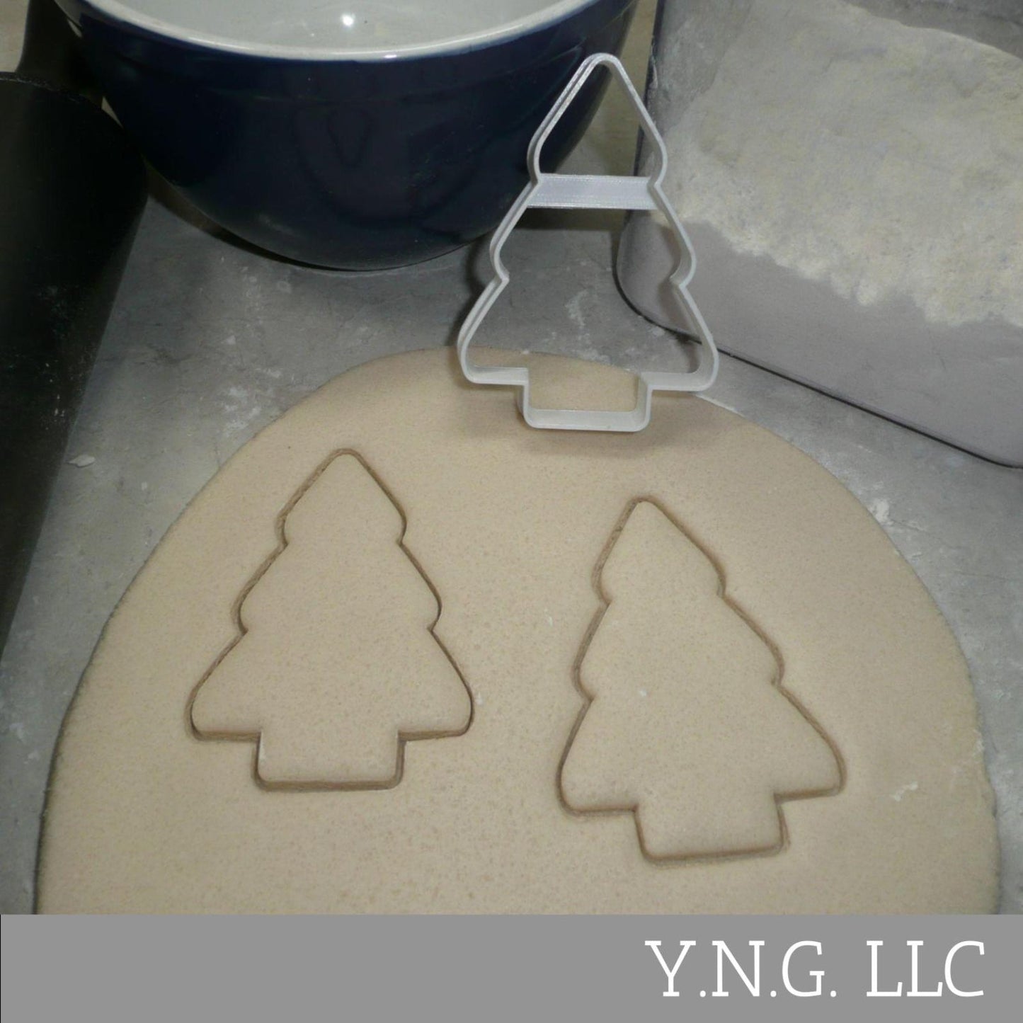 Christmas Tree Snack Cake Shape Outline Cookie Cutter Made In USA PR5116