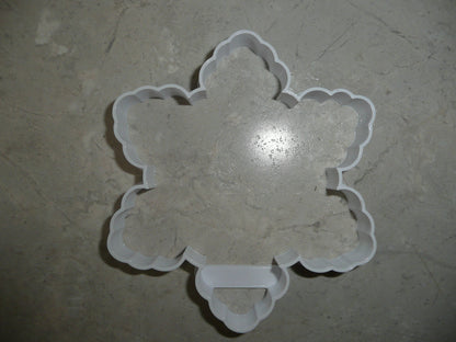 6x Snowflake Shape Fondant Cutter Cupcake Topper 1.75 IN USA FD5120