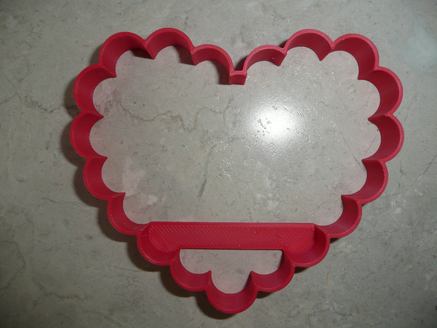 6x Scalloped Heart Fondant Cutter Cupcake Topper 1.75 IN USA FD5131