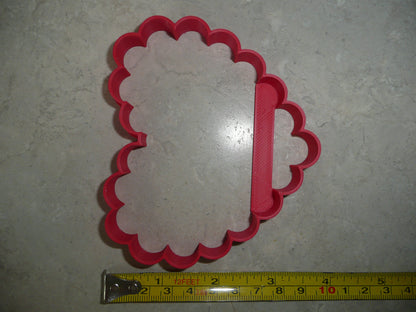 Scalloped Heart Shape Love Frame Cookie Cutter Made In USA PR5131