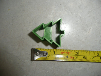 Christmas Tree Shape Center Jam Filled Linzer Cookie Cutter USA PR5135