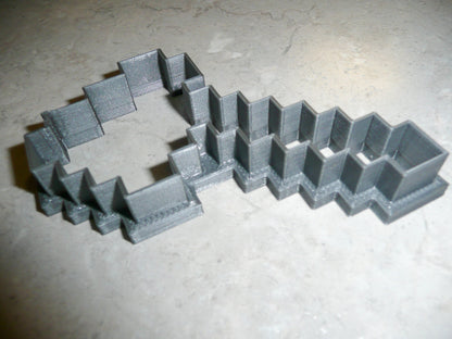 6x Minecraft Axe Fondant Cutter Cupcake Topper 1.75 IN USA FD514