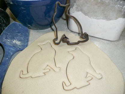 Cat Kitty Feline Sitting Pet Animal Cookie Cutter Made In USA PR525