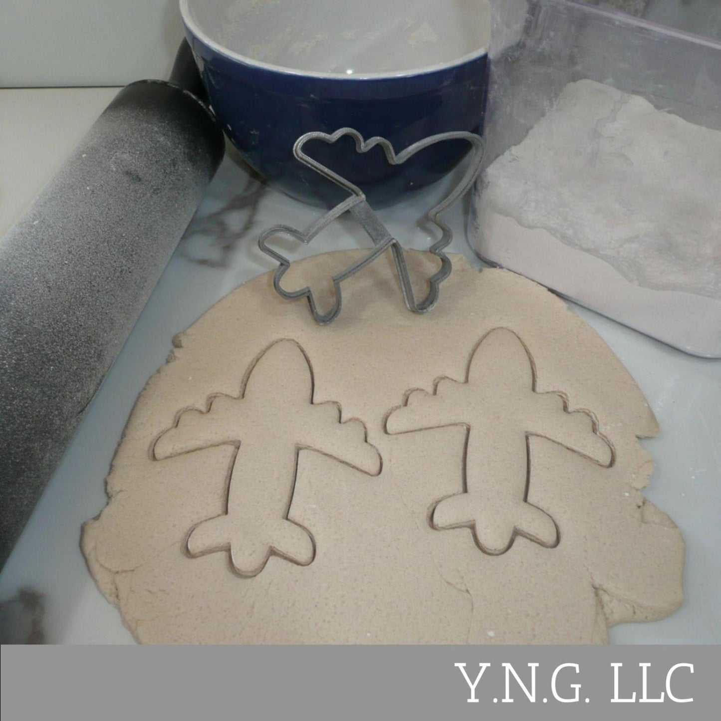 Jet Plane Airplane Outline Cookie Cutter Made In USA PR5265