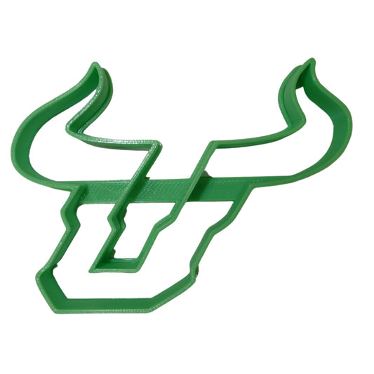 6x USF Bull Mascot Horns Fondant Cutter Cupcake Topper 1.75 IN USA FD5269