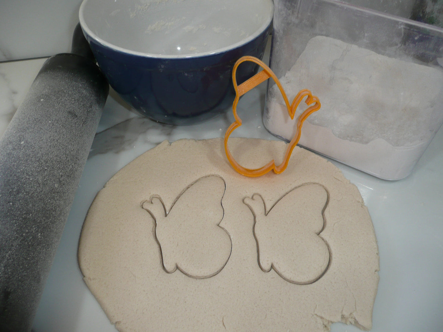 Butterfly Side View 2 Outline Cookie Cutter Made In USA PR5273